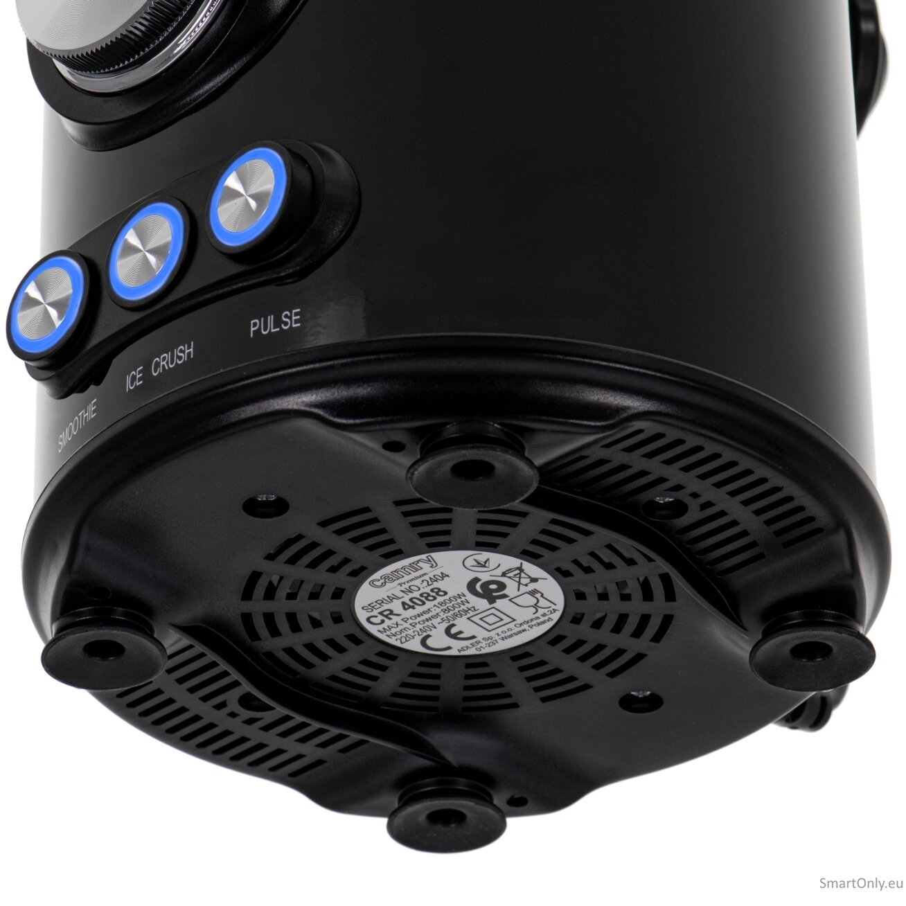 Camry Blender | CR 4088 | Tabletop | 1800 W | Jar material Glass | Jar capacity 1.5 L | Ice crushing | Piano Black 4 Camry Blender | CR 4088 | Tabletop | 1800 W | Jar material Glass | Jar capacity 1.5 L | Ice crushing | Piano Black 4