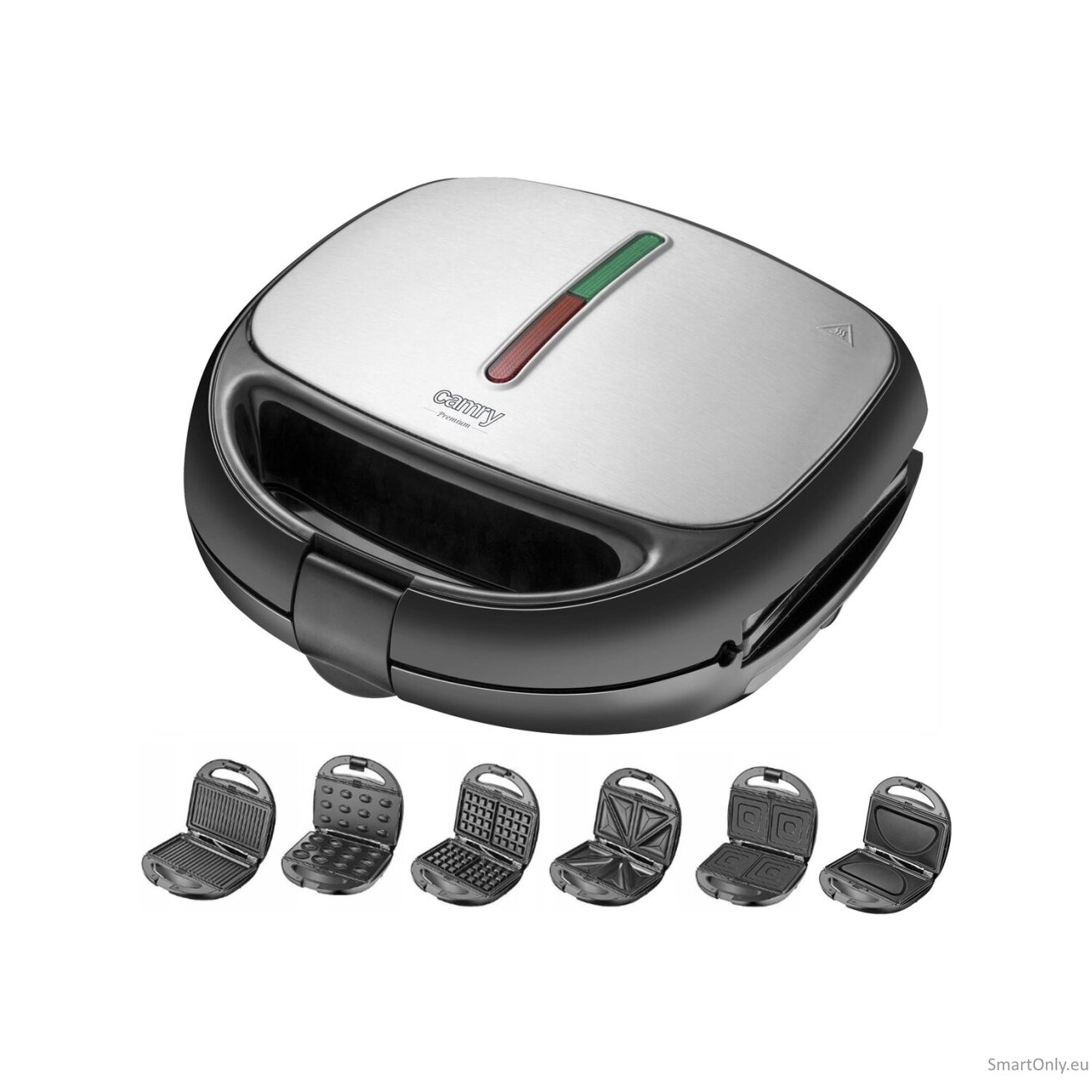 Camry Sandwich maker 6 in 1 CR 3057 1200 W Number of plates 6 Black/Silver 7 Camry Sandwich maker 6 in 1 CR 3057 1200 W Number of plates 6 Black/Silver 7