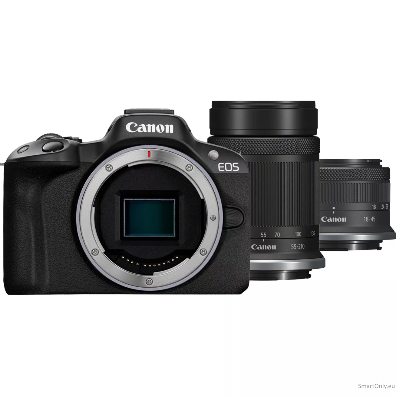 Canon | EOS R50 + RF-S 18-45mm F4.5-6.3 IS STM + RF-S 55-210mm F5-7.1 IS STM (SIP) | Megapixel 24.2 MP | Image stabilizer | ISO sensitivity (max) 32000 | Display diagonal 2.95 " | Wi-Fi | Video recording | Automatic, manual | CMOS | Black Canon | EOS R50 + RF-S 18-45mm F4.5-6.3 IS STM + RF-S 55-210mm F5-7.1 IS STM (SIP) | Megapixel 24.2 MP | Image stabilizer | ISO sensitivity (max) 32000 | Display diagonal 2.95 " | Wi-Fi | Video recording | Automatic, manual | CMOS | Black