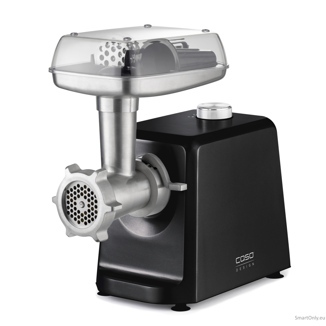 Caso | Meat Mincer | FW 2500 | Black | 2500 W | Number of speeds 2 | Throughput (kg/min) 2.5 | 3 stainless steel cutting plates (3 mm, 5 mm and 8 mm), Sausage filler, Cookie attachment with 4 moulds, Stuffer Caso | Meat Mincer | FW 2500 | Black | 2500 W | Number of speeds 2 | Throughput (kg/min) 2.5 | 3 stainless steel cutting plates (3 mm, 5 mm and 8 mm), Sausage filler, Cookie attachment with 4 moulds, Stuffer