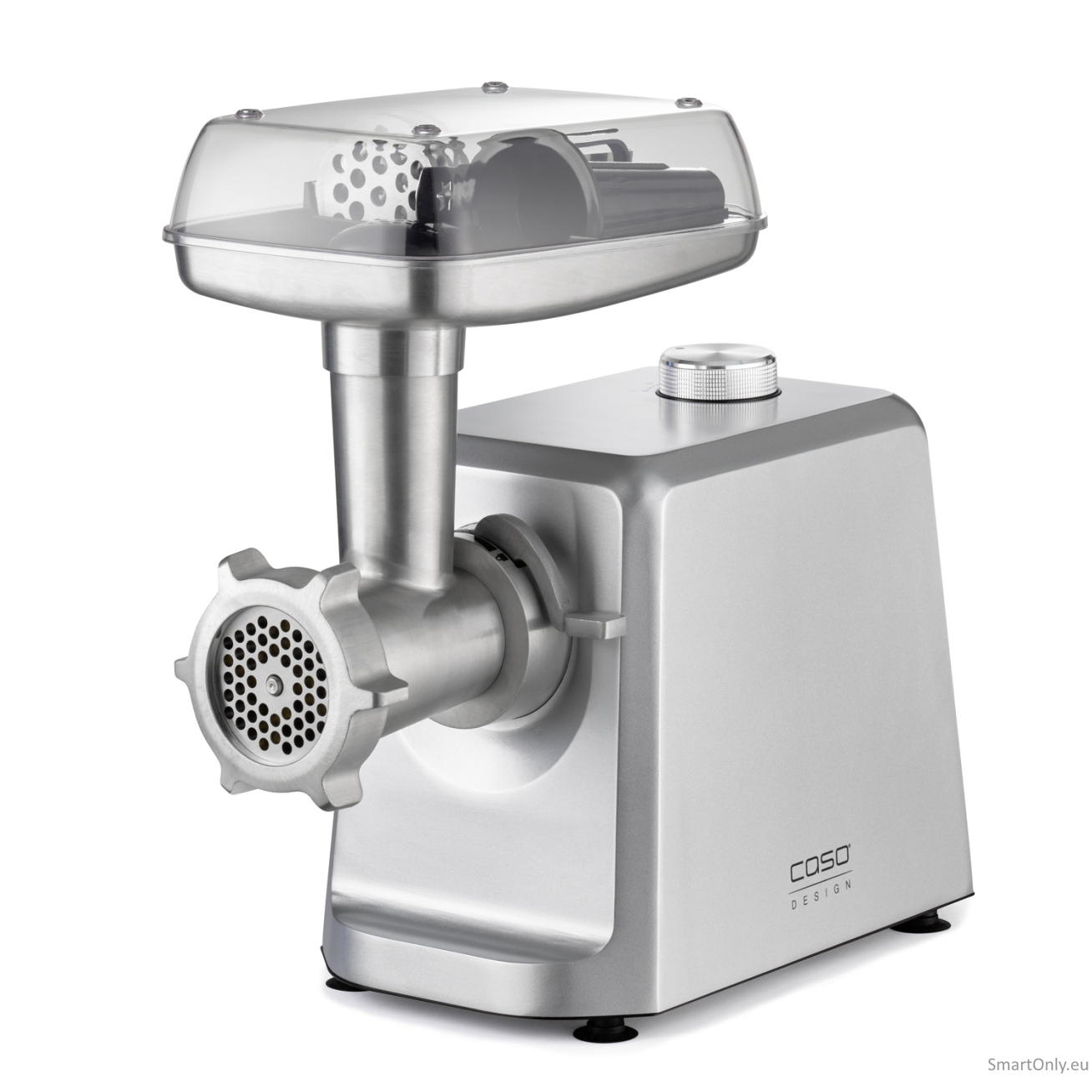 Caso | Meat Mincer | FW 2500 | Stainless Steel | 2500 W | Number of speeds 2 | Throughput (kg/min) 2.5 | 3 stainless steel cutting plates (3 mm, 5 mm and 8 mm), Sausage filler, Cookie attachment with 4 moulds, Stuffer Caso | Meat Mincer | FW 2500 | Stainless Steel | 2500 W | Number of speeds 2 | Throughput (kg/min) 2.5 | 3 stainless steel cutting plates (3 mm, 5 mm and 8 mm), Sausage filler, Cookie attachment with 4 moulds, Stuffer