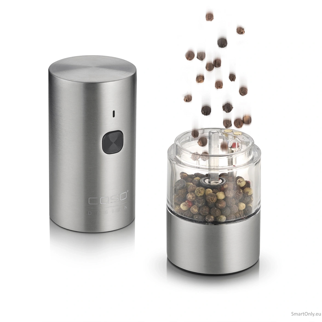 Caso Salt and Pepper Grinder | SpiceDuo | Electric | Housing material Stainless steel | Lithium 5 Caso Salt and Pepper Grinder | SpiceDuo | Electric | Housing material Stainless steel | Lithium 5