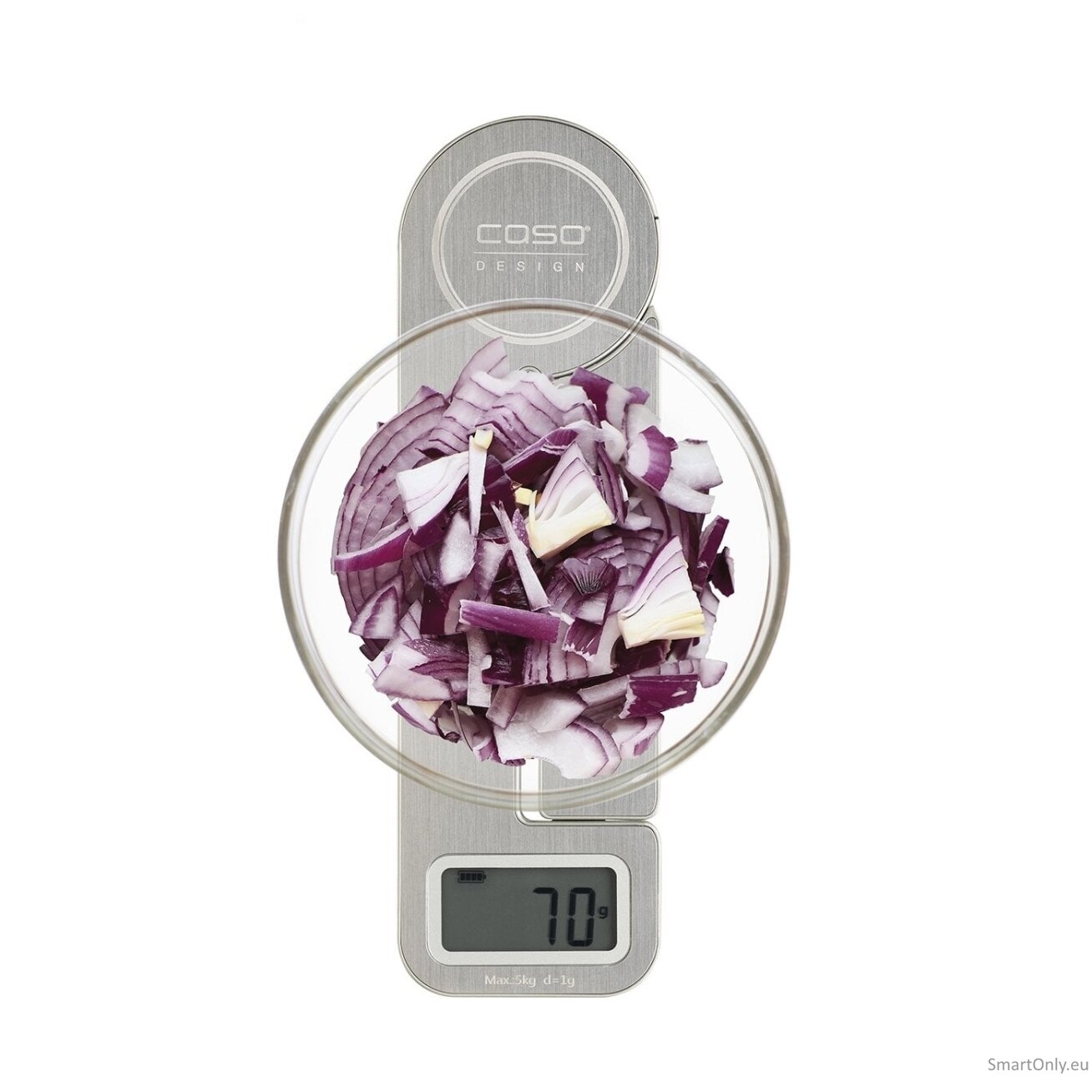 Caso | Scales | KitchenEcostyle | Maximum weight (capacity) 5 kg | Graduation 1 g | Display type LCD | Stainless steel 3
