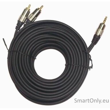 Cablexpert 3.5 mm stereo plug to 2xRCA plugs, gold-plated connectors, 1.5 | CCA-352-1.5M