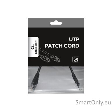 Cablexpert | Patch Cord Cat.5e UTP 0.25m | Black RJ-45 | RJ-45 Cablexpert | Patch Cord Cat.5e UTP 0.25m | Black RJ-45 | RJ-45