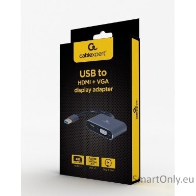 Cablexpert | USB display adapter | A-USB3-HDMIVGA-01 | USB 3.0 Type-A | 0.15 m Cablexpert | USB display adapter | A-USB3-HDMIVGA-01 | USB 3.0 Type-A | 0.15 m