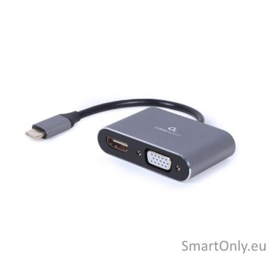 Cablexpert | USB Type-C to HDMI and VGA display adapter | A-USB3C-HDMIVGA-01 | USB Type-C Cablexpert | USB Type-C to HDMI and VGA display adapter | A-USB3C-HDMIVGA-01 | USB Type-C