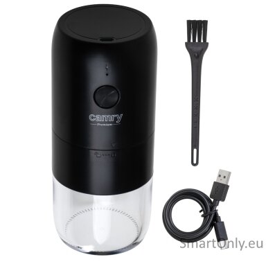 Camry Cordless USB Electric Coffee Grinder | CR 4302 | 25 W | Coffee beans capacity 25-30 g | Black