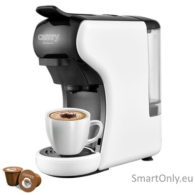 Camry | Multi-capsule Espresso machine | CR 4414 | Pump pressure 19 bar | Ground/Capsule | 1450 W | White/Black