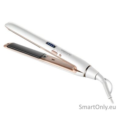 Camry Professional Hair Straightener CR 2322 Warranty 24 month(s) Ceramic heating system Temperature (min) 150 °C Temperature (max) 230 °C 50 W White Camry Professional Hair Straightener CR 2322 Warranty 24 month(s) Ceramic heating system Temperature (min) 150 °C Temperature (max) 230 °C 50 W White