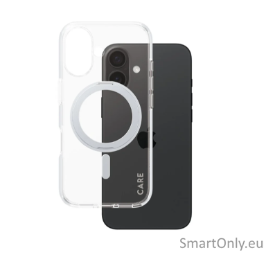 CARE by PanzerGlass Case Feature Silver Kickstand & MagSafe iPhone 16 | CARE