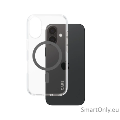 CARE by PanzerGlass Case Flagship Black MagSafe iPhone 16 | CARE