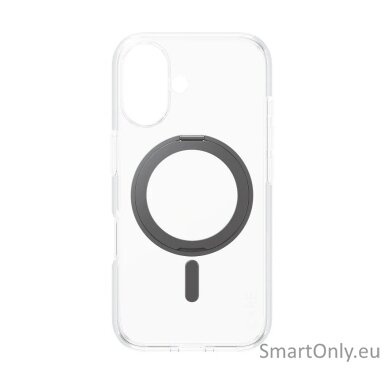 CARE by PanzerGlass Feature Case Transparent w. Black Kickstand & MagSafe iPhone 16 | CARE