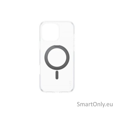 CARE by PanzerGlassFeature Case Transparent w. Black Kickstand & MagSafe iPhone 16 Pro Max | CARE