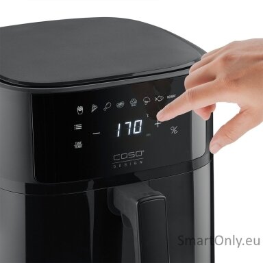 Caso Designer Air Fryer | AirFry 6.0 | Power 1700 W | Capacity 6 L | Black