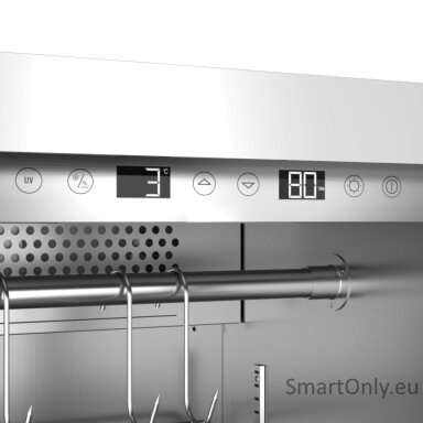 Caso | Dry aging cabinet with compressor technology | DryAged Master 125 | Energy efficiency class Not apply | Free standing | Bottles capacity Not apply | Cooling type  Compressor technology | Stainless steel