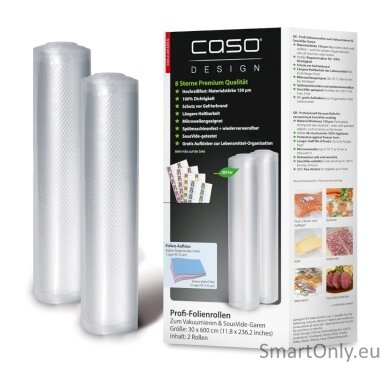 Caso Foil rolls 01222 2 units Dimensions (W x L) 30 x 600 cm Ribbed