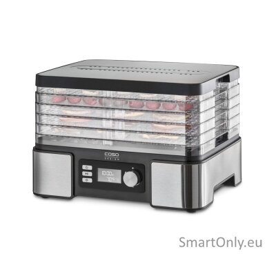 Caso Food Dehydrator DH 450 Power 370-450 W Number of trays 5 Temperature control Integrated timer Black/Stainless Steel