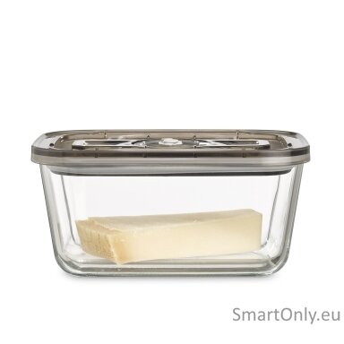 Caso | Glass Vacuum Container with Plastic Lid | VacuBoxx Eco L | Transparent
