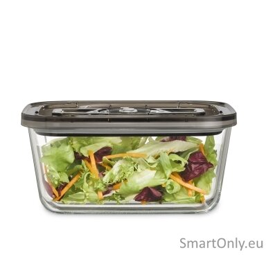 Caso | Glass Vacuum Container with Plastic Lid | VacuBoxx Eco L | Transparent