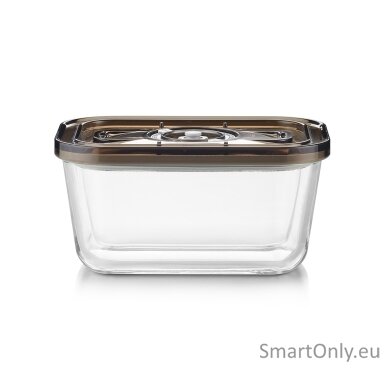 Caso Glass Vacuum Container with Plastic Lid | VacuBoxx Eco M | Transparent