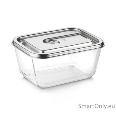 Caso Glass Vacuum Container with Plastic Lid | VacuBoxx Inox XL | Transparent