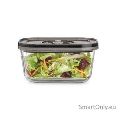 Caso | Glass Vacuum Containers with Plastic Lid (2 pcs) | VacuBoxx Eco-Duo S | Transparent