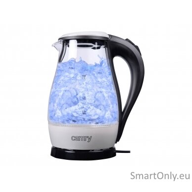 Camry CR 1251 Standard kettle 2000 W 1.7 L Glass 360° rotational base Glass/Black 2