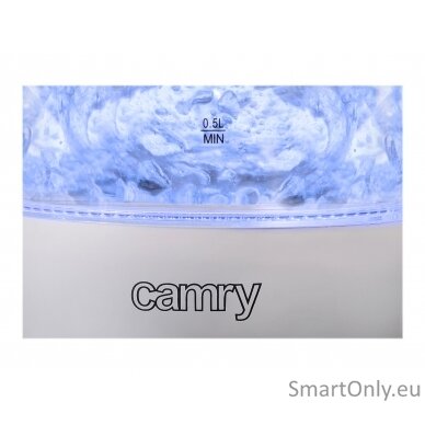 Camry CR 1251 Standard kettle 2000 W 1.7 L Glass 360° rotational base Glass/Black 9