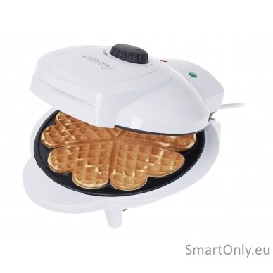 Camry Waffle maker CR 3022 1000 W Number of pastry 5 Heart shaped White 4