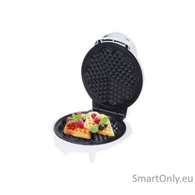 Camry Waffle maker CR 3022 1000 W Number of pastry 5 Heart shaped White 6