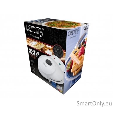 Camry Waffle maker CR 3022 1000 W Number of pastry 5 Heart shaped White 7