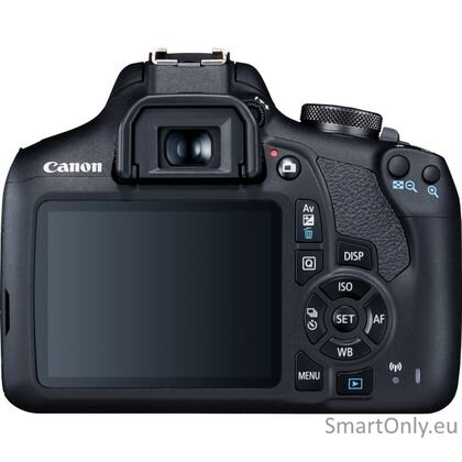 Canon | EOS | 2000D 18-55 IS II EU26 | SLR Camera Kit | Megapixel 24.1 MP | Image stabilizer | ISO sensitivity (max) 12800 | Display diagonal 3.0 " | Wi-Fi | Video recording | APS-C | Black 4 Canon | EOS | 2000D 18-55 IS II EU26 | SLR Camera Kit | Megapixel 24.1 MP | Image stabilizer | ISO sensitivity (max) 12800 | Display diagonal 3.0 " | Wi-Fi | Video recording | APS-C | Black 4