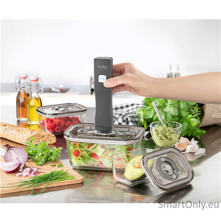 Caso Vacu OneTouch Vacuum sealer Eco-Set Black 3 Caso Vacu OneTouch Vacuum sealer Eco-Set Black 3