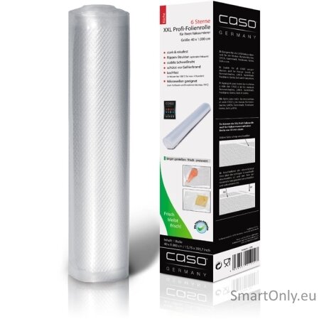 Caso | XXL profi foil roll | 01224 | 1 unit | Dimensions (W x L) 40 x 1000 cm | Ribbed Caso | XXL profi foil roll | 01224 | 1 unit | Dimensions (W x L) 40 x 1000 cm | Ribbed