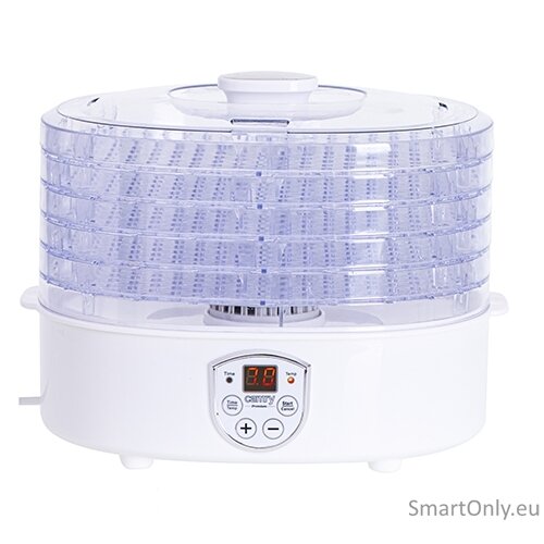 Camry | Food Dehydrator | CR 6659 | Power 240 W | Number of trays 5 | Temperature control | Integrated timer | White 1