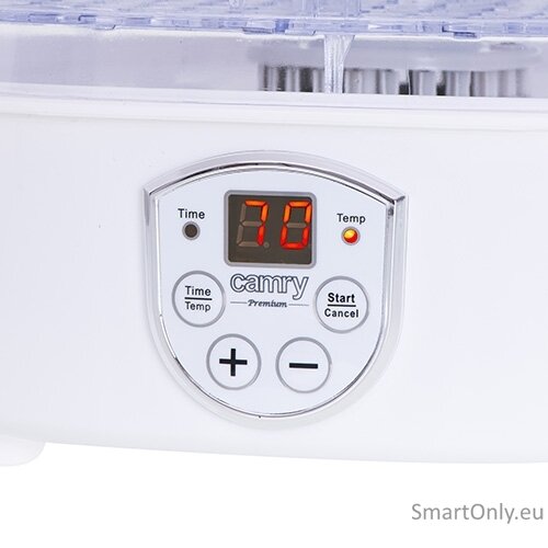Camry | Food Dehydrator | CR 6659 | Power 240 W | Number of trays 5 | Temperature control | Integrated timer | White 4 Camry | Food Dehydrator | CR 6659 | Power 240 W | Number of trays 5 | Temperature control | Integrated timer | White 4
