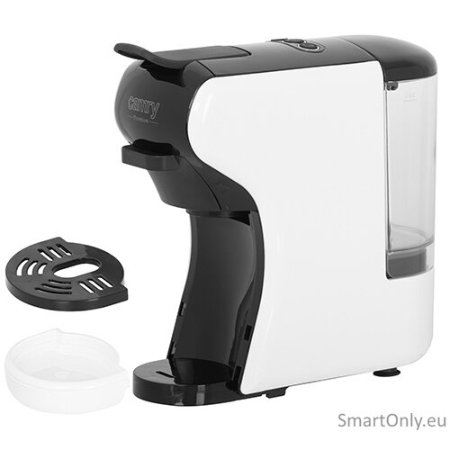 Camry | Multi-capsule Espresso machine | CR 4414 | Pump pressure 19 bar | Ground/Capsule | 1450 W | White/Black 2 Camry | Multi-capsule Espresso machine | CR 4414 | Pump pressure 19 bar | Ground/Capsule | 1450 W | White/Black 2