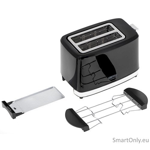 Camry Toaster CR 3218 Power 750 W Number of slots 2 Housing material Plastic Black 5