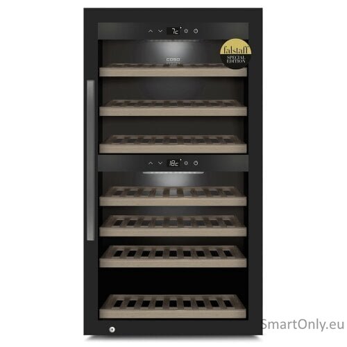 Caso | Smart Wine Cooler | WineExclusive 66 | Energy efficiency class G | Free standing | Bottles capacity bottles | Cooling type Compressor technology | Black 2 Caso | Smart Wine Cooler | WineExclusive 66 | Energy efficiency class G | Free standing | Bottles capacity bottles | Cooling type Compressor technology | Black 2