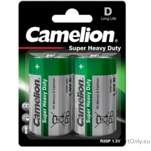 Camelion R20 D Super H.D.  2BL. 2 vnt