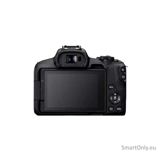 Canon | EOS R50 Mirrorless Camera Body (SIP) | Megapixel 24.2 MP | Image stabilizer | ISO sensitivity (max) 32000 | Display diagonal 2.95 " | Wi-Fi | Video recording | Automatic, manual | CMOS | Black 3