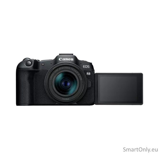 Canon | EOS R8 Mirrorless Camera Body (AIP) | Megapixel 24.2 MP | Image stabilizer | ISO sensitivity (max) 102400 | Display diagonal 3 " | Wi-Fi | Video recording | Automatic, manual | CMOS 2 Canon | EOS R8 Mirrorless Camera Body (AIP) | Megapixel 24.2 MP | Image stabilizer | ISO sensitivity (max) 102400 | Display diagonal 3 " | Wi-Fi | Video recording | Automatic, manual | CMOS 2