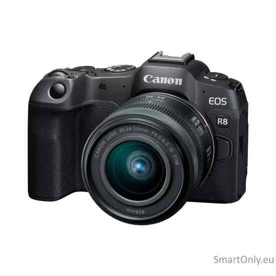Canon | EOS R8 Mirrorless Camera Body (AIP) | Megapixel 24.2 MP | Image stabilizer | ISO sensitivity (max) 102400 | Display diagonal 3 " | Wi-Fi | Video recording | Automatic, manual | CMOS 4 Canon | EOS R8 Mirrorless Camera Body (AIP) | Megapixel 24.2 MP | Image stabilizer | ISO sensitivity (max) 102400 | Display diagonal 3 " | Wi-Fi | Video recording | Automatic, manual | CMOS 4