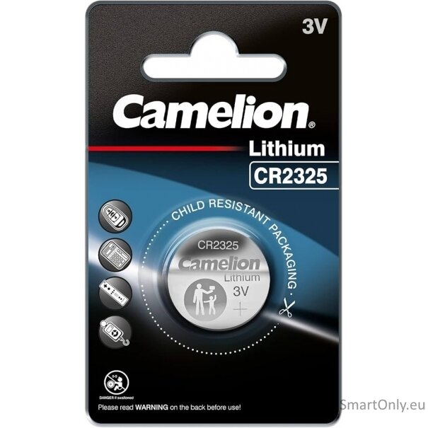 Camelion CR2325 ličio baterija moneta, 1 vnt. Camelion CR2325 ličio baterija moneta, 1 vnt.