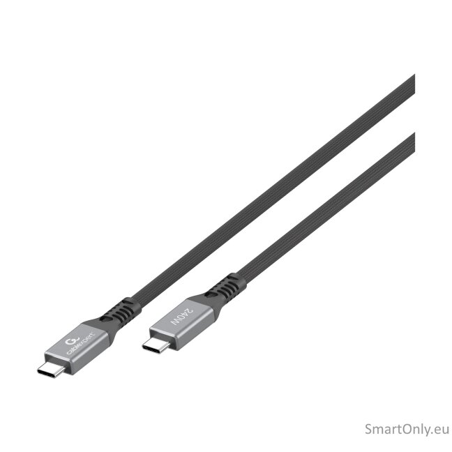 Cablexpert CCBP-USB4-CMCM240-0.3M Premium USB4 Type-C charging and data cable, 40 Gbps, 240 W, 0.3 m | Cablexpert 3
