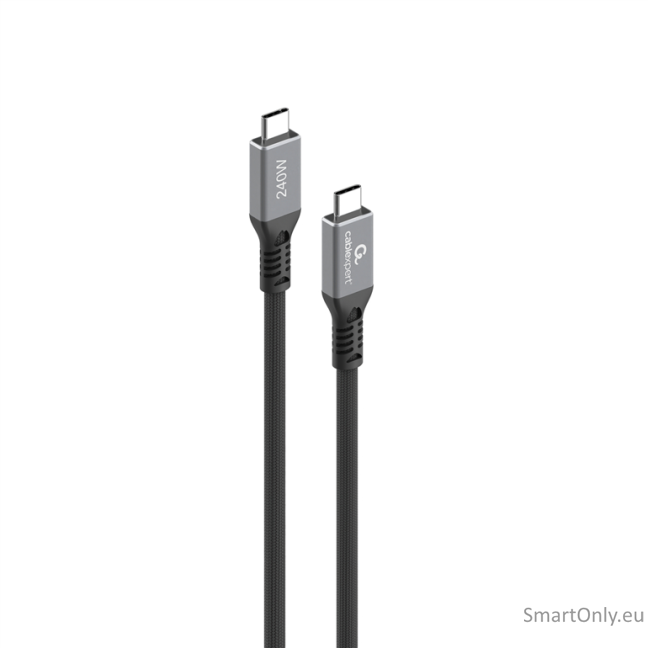 Cablexpert CCBP-USB4-CMCM240-0.3M Premium USB4 Type-C charging and data cable, 40 Gbps, 240 W, 0.3 m | Cablexpert Cablexpert CCBP-USB4-CMCM240-0.3M Premium USB4 Type-C charging and data cable, 40 Gbps, 240 W, 0.3 m | Cablexpert