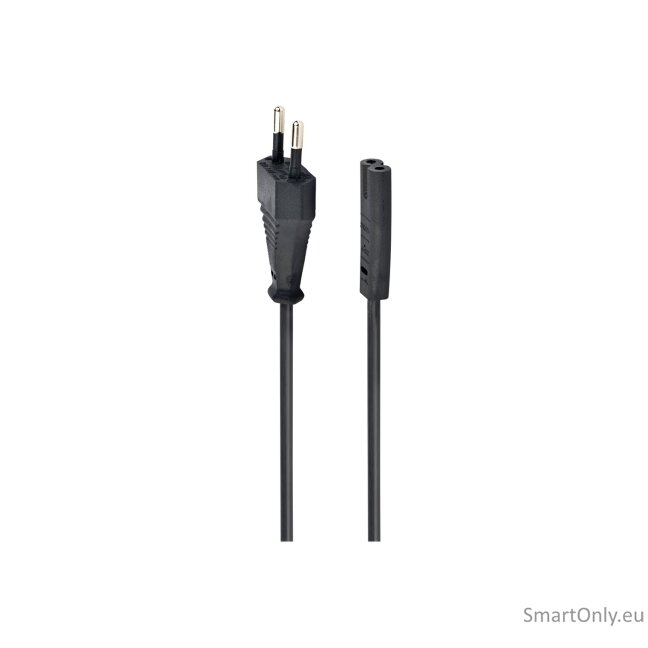 Cablexpert | Power cord (C7), VDE approved | Black | CEE 7/16 to C7 3