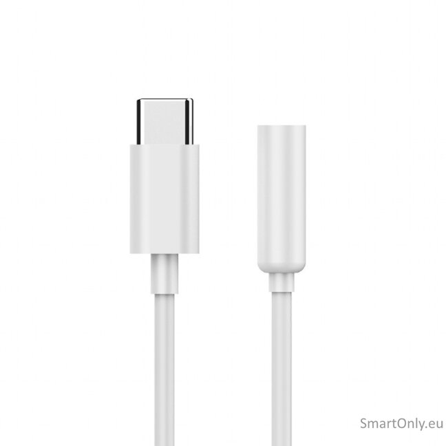 Cablexpert | USB type-C plug to stereo 3.5 mm audio adapter cable, White | A-CM-3.5F-01 1