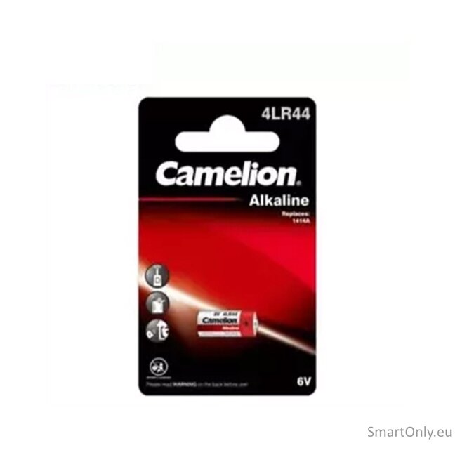 Camelion 4LR44 6V šarminė baterija, 1 vnt. Camelion 4LR44 6V šarminė baterija, 1 vnt.